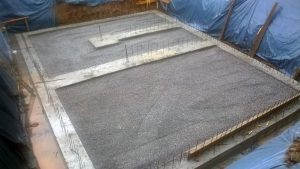 Baugrube Bodenplatte